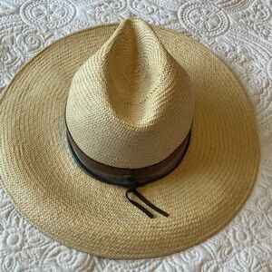 Freya Natural Straw Hat with Dark Band